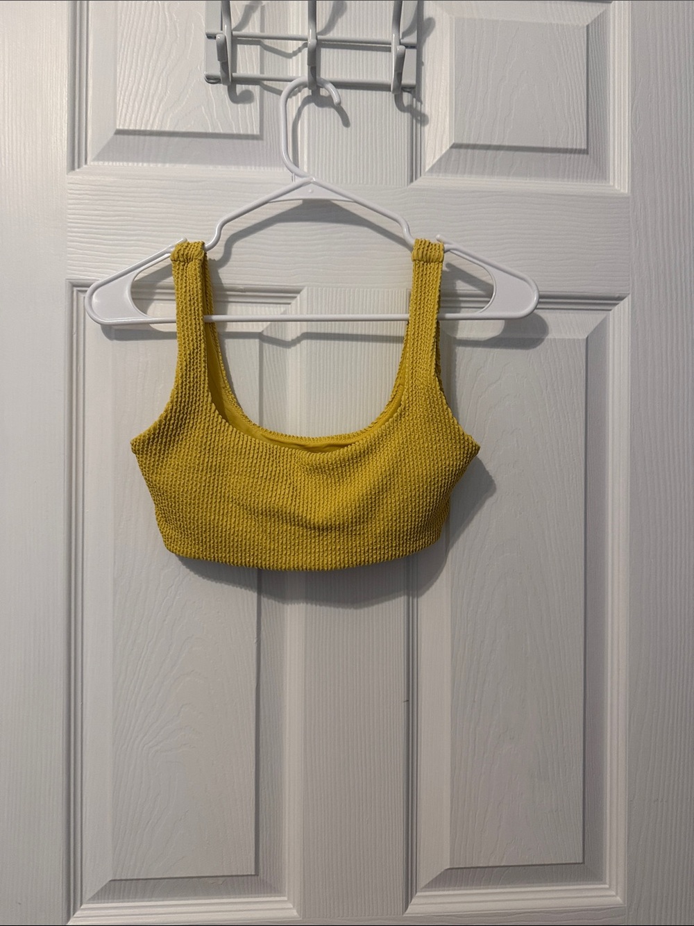 H&M Mustard Ribbed Swimsuit